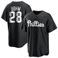MATTH P.Phillies #28 Alec Bohm Player Black Home Game Stitched Jerseys