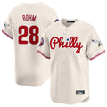 MATTH P.Phillies #28 Alec Bohm Player Cream Phillies & Eagles Vapor Premier Limited Stitched Jerseys
