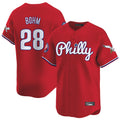 MATTH P.Phillies #28 Alec Bohm Player Red Phillies & Eagles Vapor Premier Limited Stitched Jerseys
