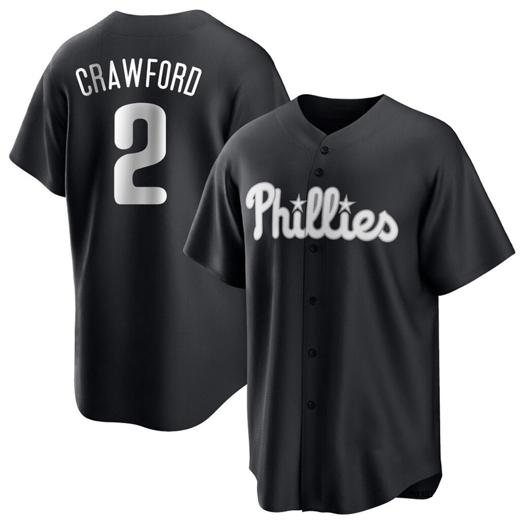 MATTH P.Phillies #2 Justin Crawford Player Black Alt Fashion Home Game Stitched Jerseys