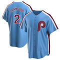 MATTH P.Phillies #2 Justin Crawford Player Light Blue Home Game Stitched Jerseys