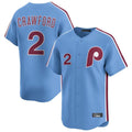 MATTH P.Phillies #2 Justin Crawford Player Light Blue Home Limited Stitched Jerseys