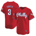 MATTH P.Phillies #3 Bryce Harper Player Red Phillies & Eagles Vapor Premier Limited Stitched Jerseys