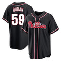 MATTH P.Phillies #59 Jhoan Duran Player Black Fashion Out Home Game Stitched Jerseys