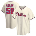 MATTH P.Phillies #59 Jhoan Duran Player Cream Home Game Stitched Jerseys