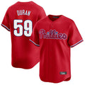 MATTH P.Phillies #59 Jhoan Duran Player Red Home Limited Stitched Jerseys