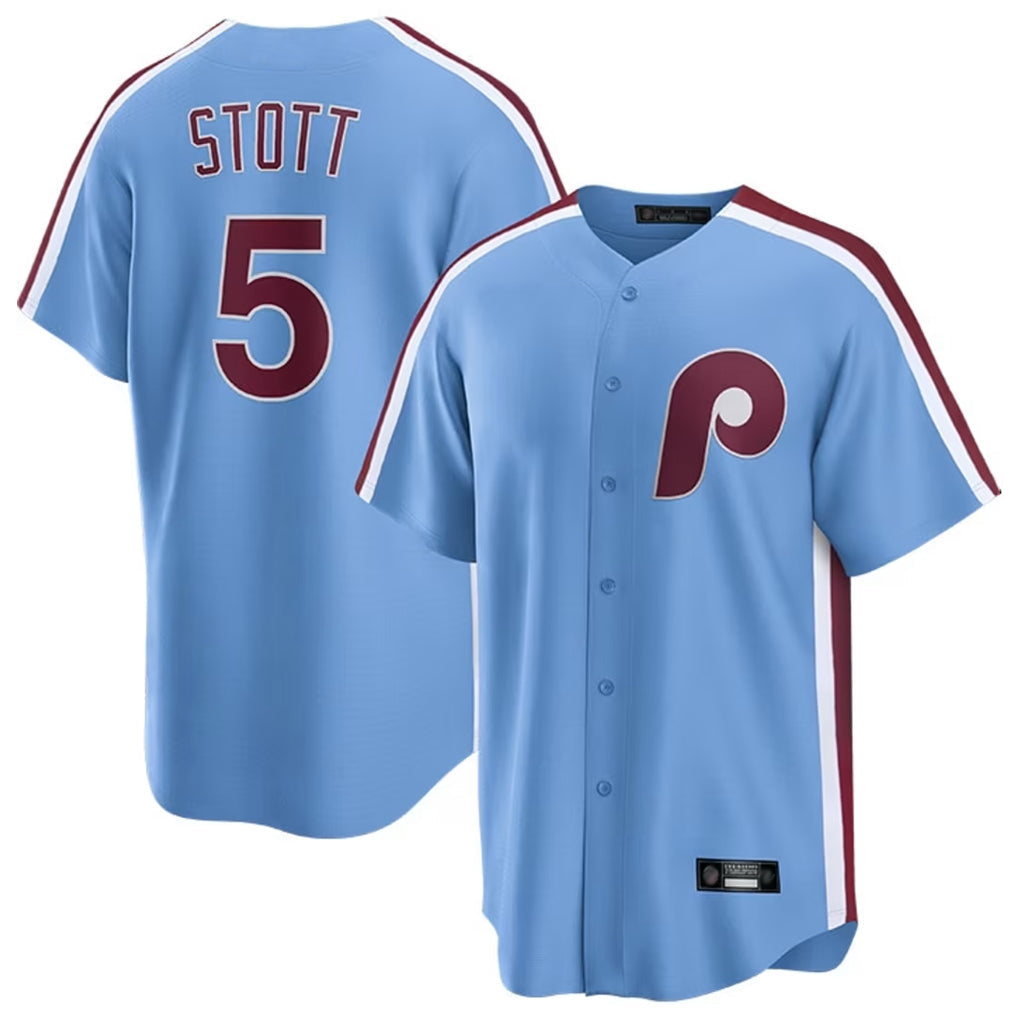 MATTH P.Phillies #5 Bryson Stott Player Light Blue Home Limited Game Stitched Jerseys