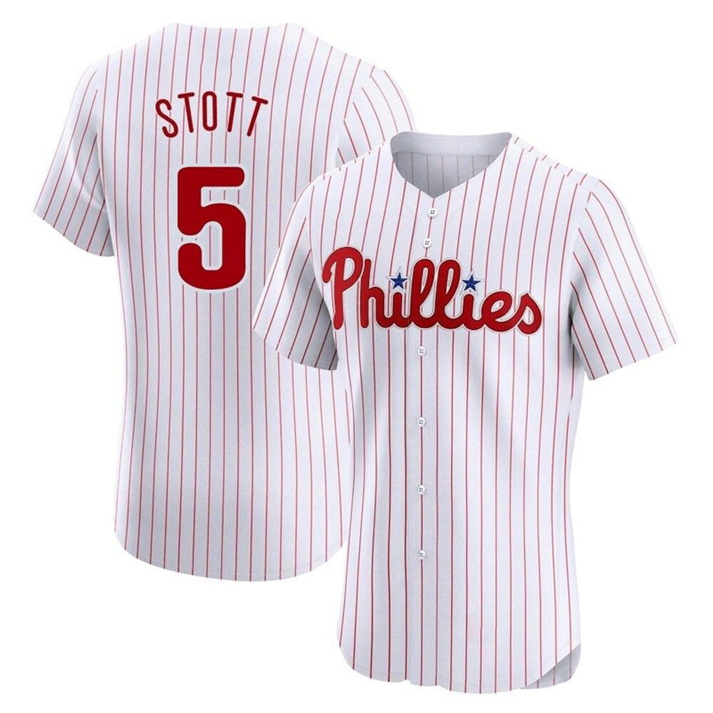 MATTH P.Phillies #5 Bryson Stott Player White Home Limited Elite Stitched Jerseys