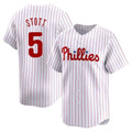 MATTH P.Phillies #5 Bryson Stott Player White Home Limited Stitched Jerseys