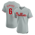 MATTH P.Phillies #6 Ryan Howard Player Gray Home Limited Elite Stitched Jerseys