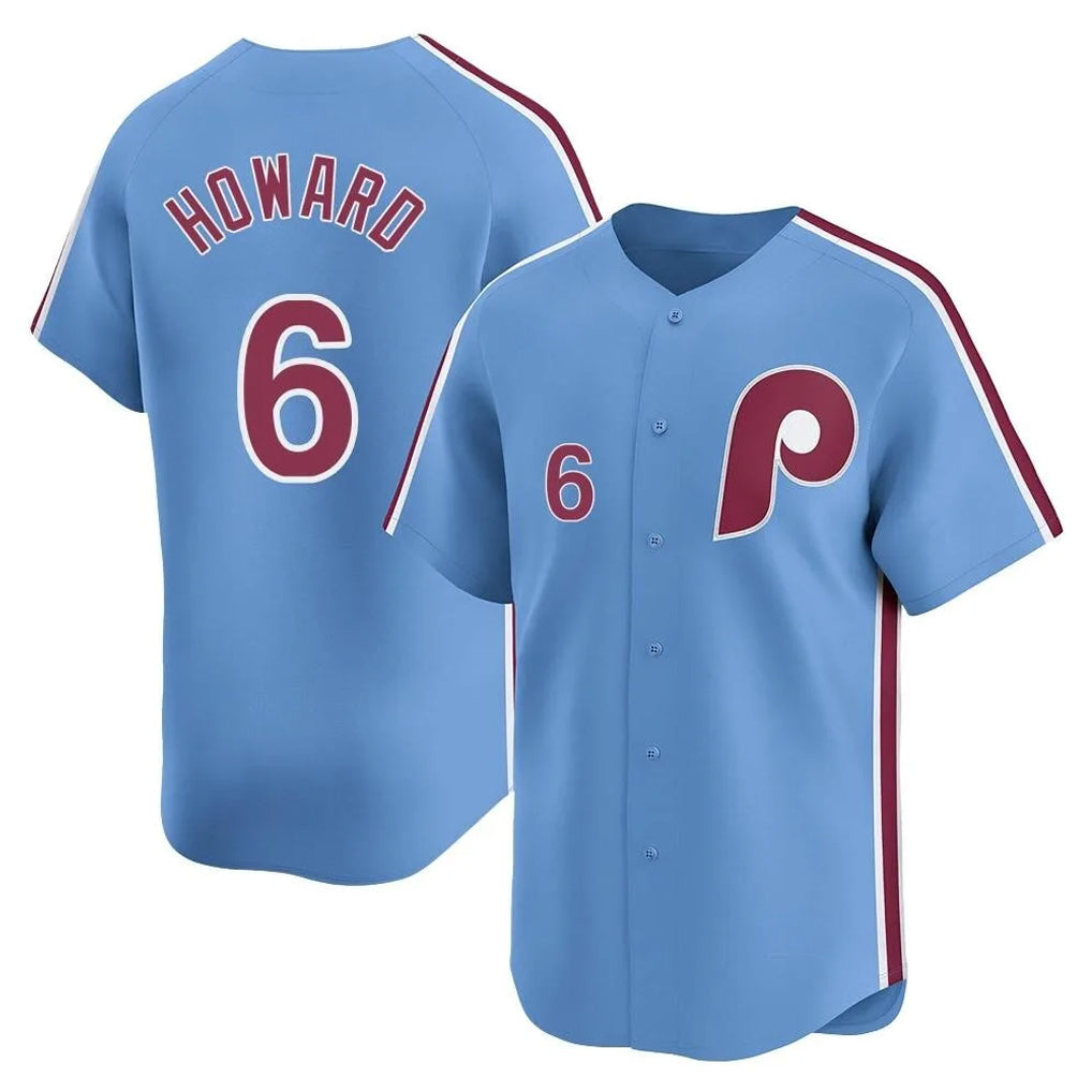 MATTH P.Phillies #6 Ryan Howard Player Light Blue Home Limited Stitched Jerseys