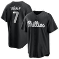 MATTH P.Phillies #7 Trea Turner Player Black Alt Fashion Home Game Stitched Jerseys
