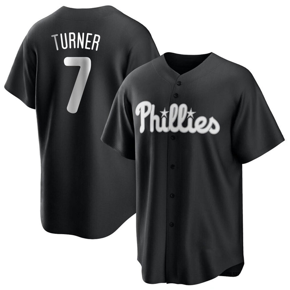 MATTH P.Phillies #7 Trea Turner Player Black Alt Fashion Home Game Stitched Jerseys