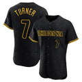 MATTH P.Phillies #7 Trea Turner Player Black Snake Skin City Home Limited Elite Stitched Jerseys