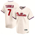 MATTH P.Phillies #7 Trea Turner Player Cream Home Limited Stitched Jerseys