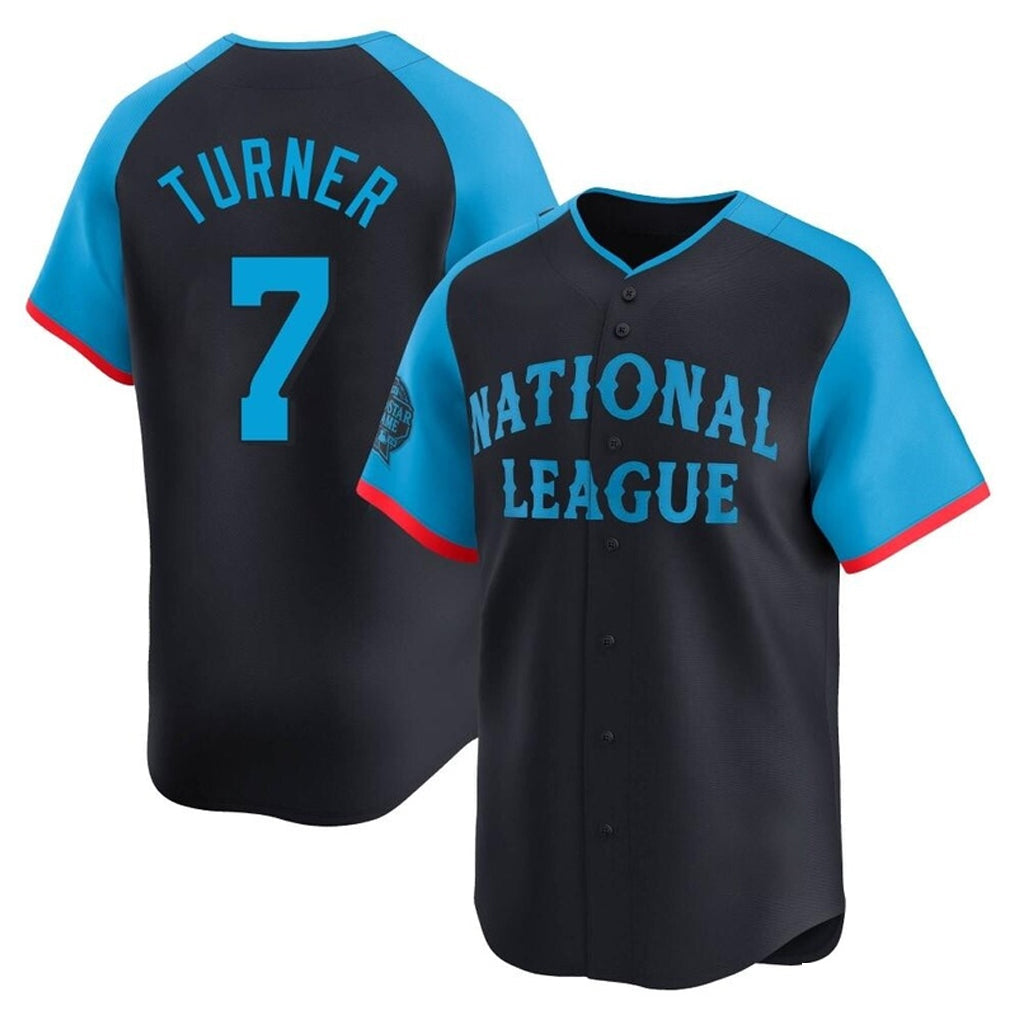 MATTH P.Phillies #7 Trea Turner Player Navy National League All-Star Limited Game Stitched Jerseys