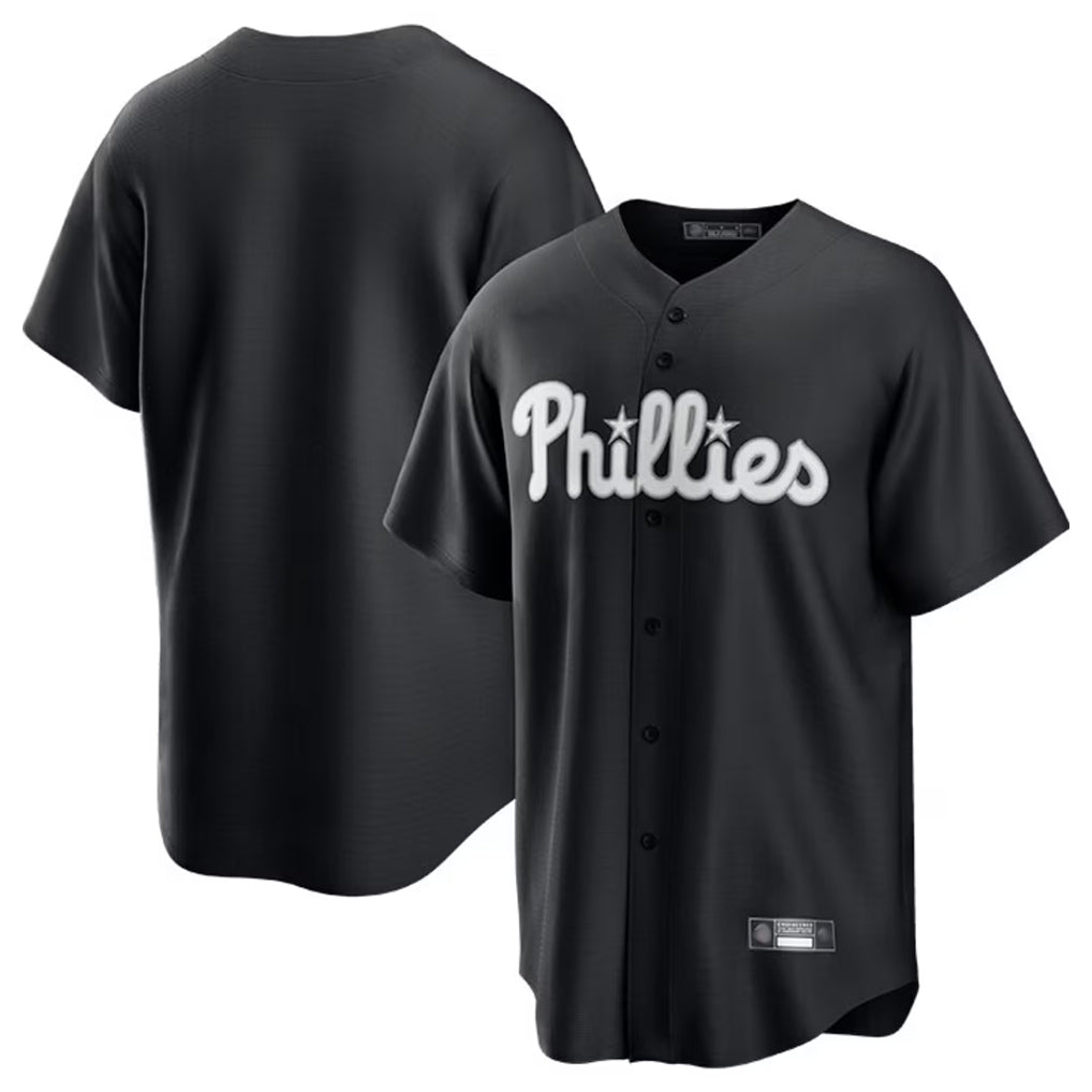 MATTH P.Phillies Blank Player Black Alt Fashion Home Game Stitched Jerseys