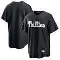 MATTH P.Phillies Blank Player Black Alt Fashion Home Game Stitched Jerseys