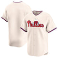 MATTH P.Phillies Blank Player Cream Home Limited Stitched Jerseys