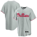 MATTH P.Phillies Blank Player Gray Home Game Stitched Jerseys