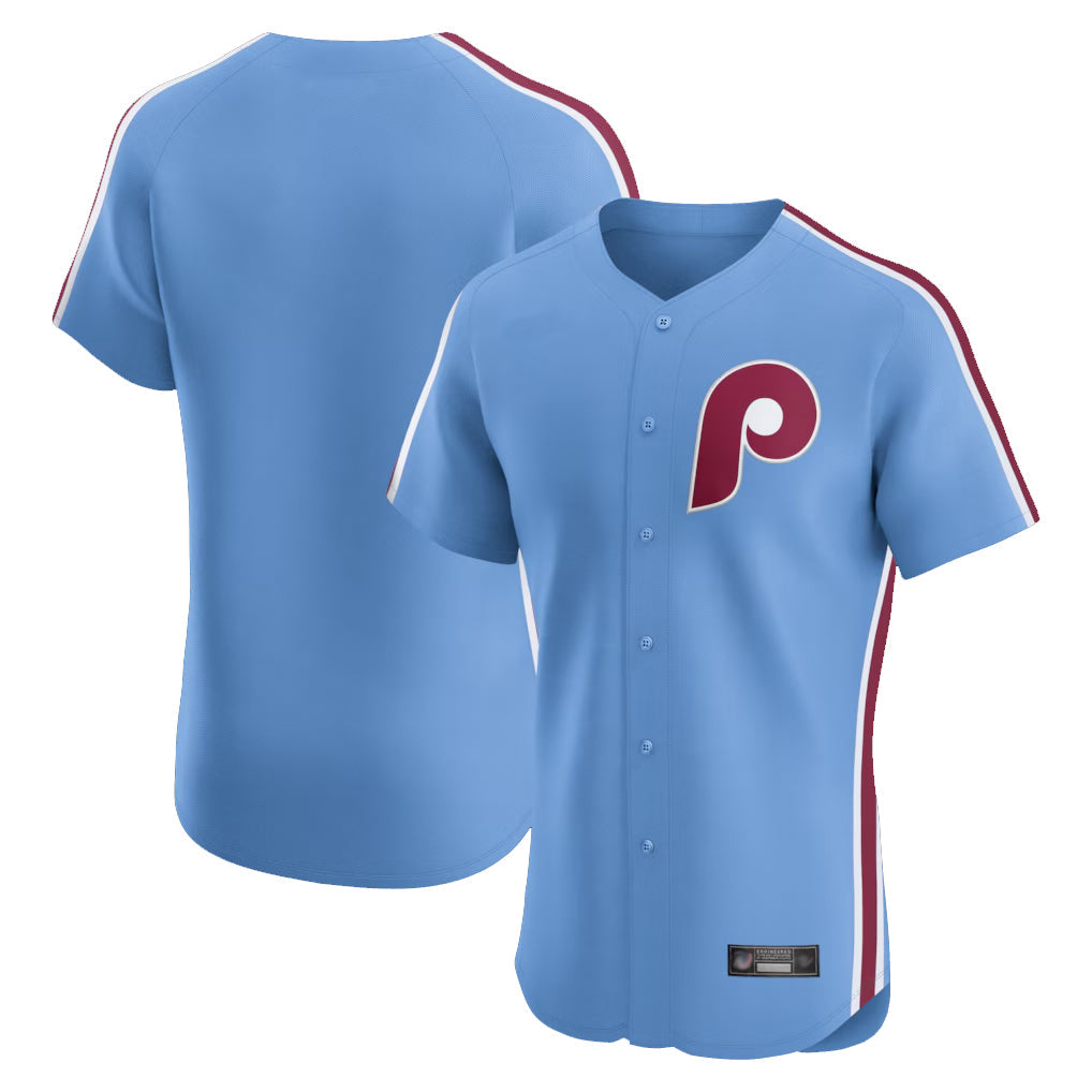 MATTH P.Phillies Blank Player Light Blue Home Limited Elite Stitched Jerseys