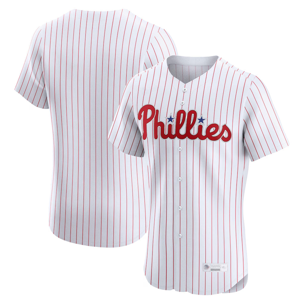 MATTH P.Phillies Blank Player White Home Limited Elite Stitched Jerseys