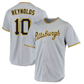 MATTH P.Pirates #10 Bryan Reynolds Player Gray Road Home Game Stitched Jerseys