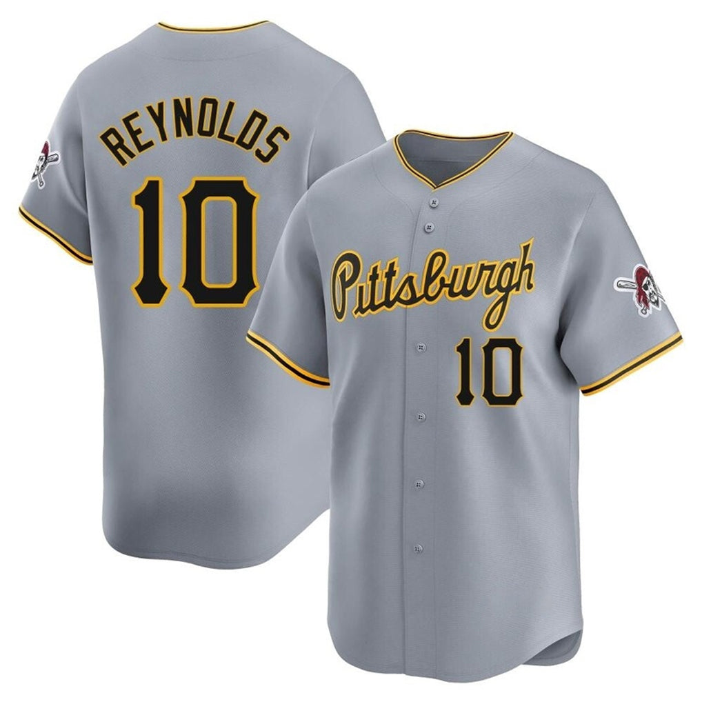 MATTH P.Pirates #10 Bryan Reynolds Player Gray Road Home Limited Stitched Jerseys