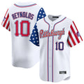 MATTH P.Pirates #10 Bryan Reynolds Player White 2025 Independence Day Vapor Premier Limited Stitched Jerseys