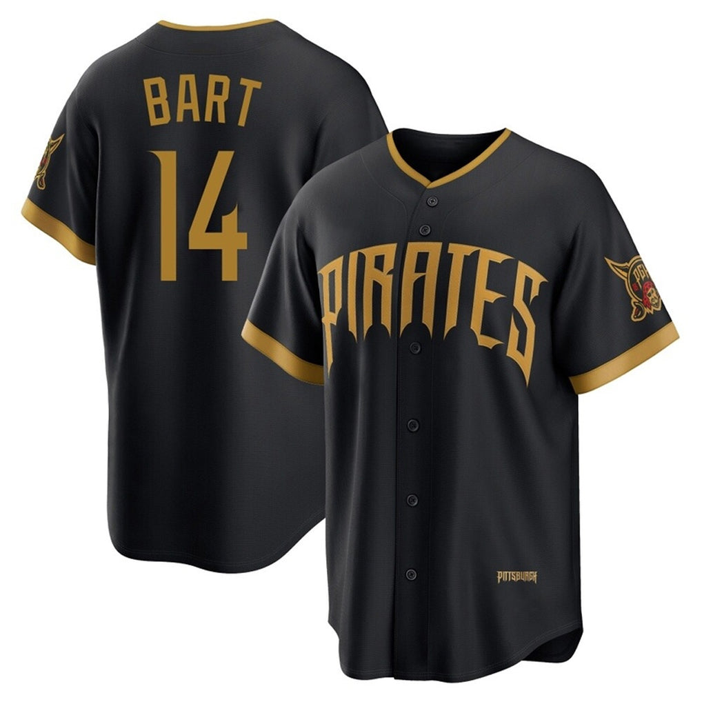 MATTH P.Pirates #14 Joey Bart Player Black 2026 City Connect Home Game Stitched Jerseys