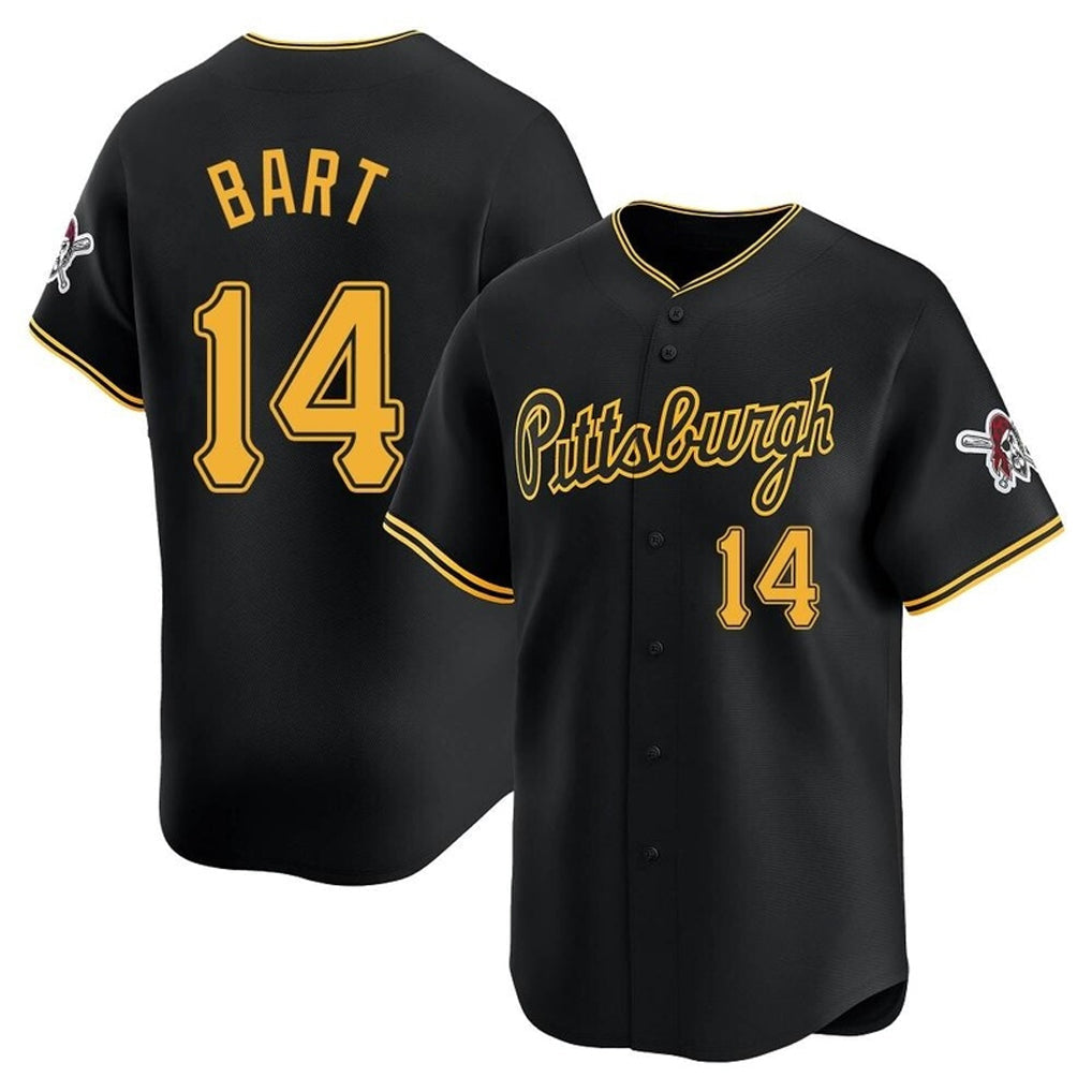 MATTH P.Pirates #14 Joey Bart Player Black Alt Home Limited Stitched Jerseys