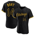 MATTH P.Pirates #14 Joey Bart Player Black Snake Skin City Home Limited Elite Stitched Jerseys