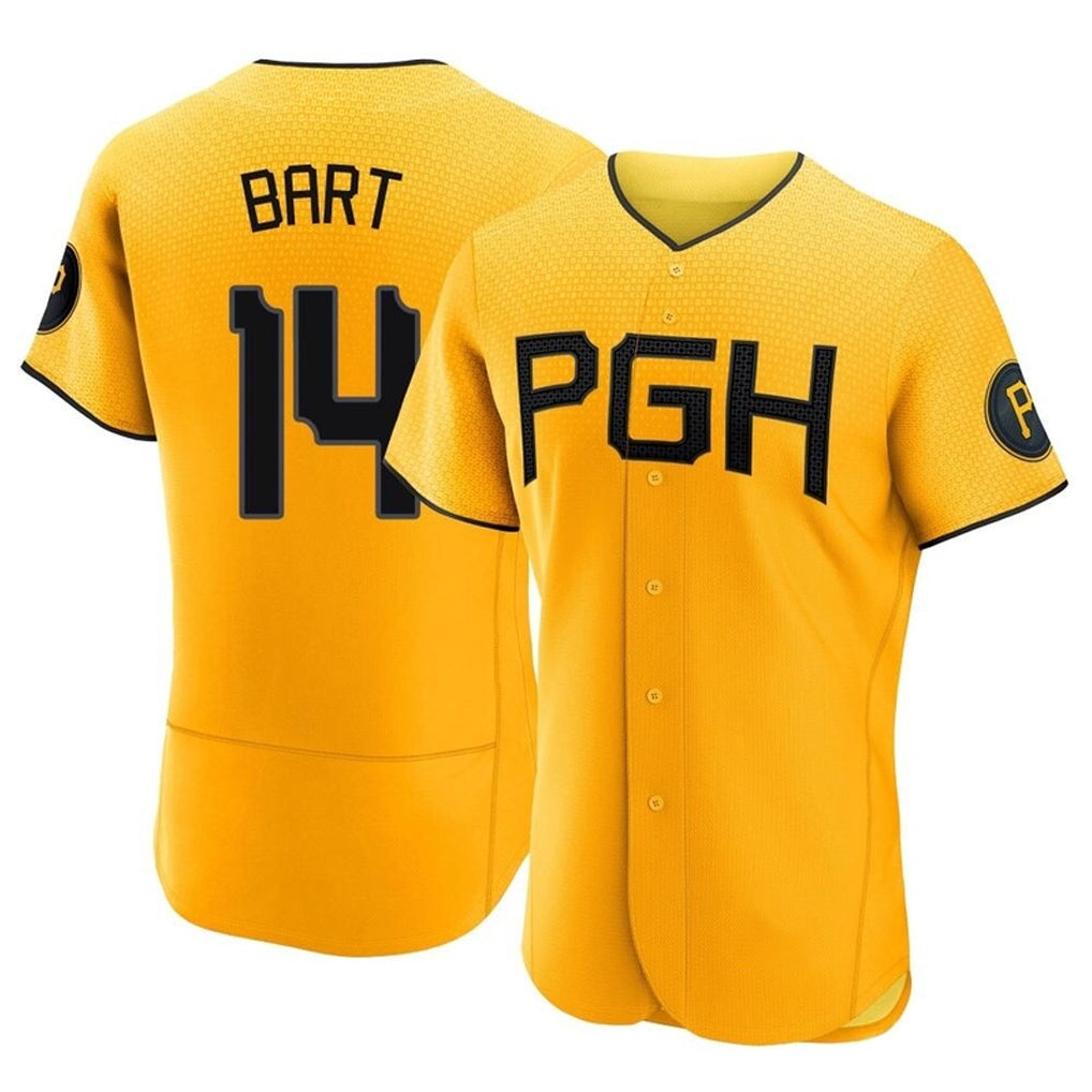 MATTH P.Pirates #14 Joey Bart Player Gold City Connect Home Limited Elite Stitched Jerseys