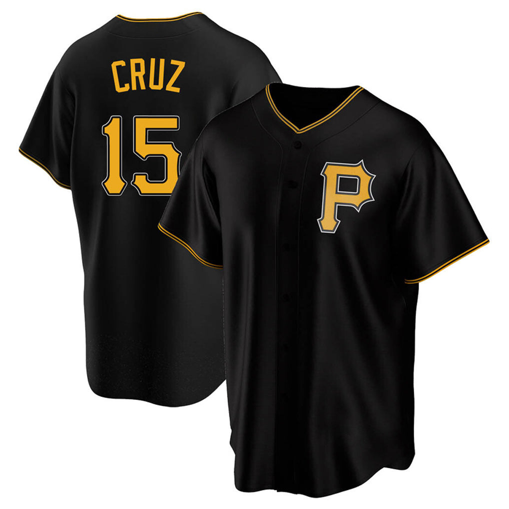 MATTH P.Pirates #15 Oneil Cruz Player Black Alternate 2025 Home Game Stitched Jerseys