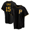 MATTH P.Pirates #15 Oneil Cruz Player Black Alternate 2025 Home Game Stitched Jerseys