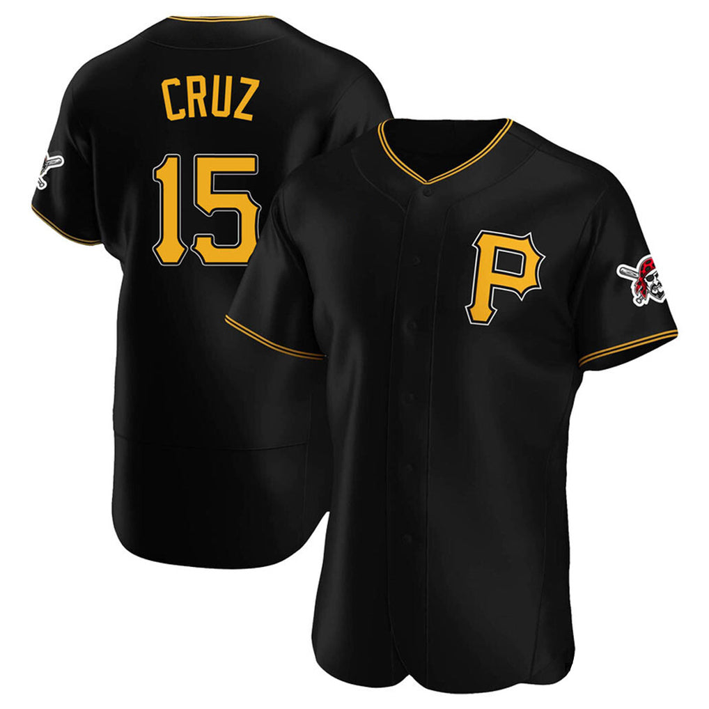 MATTH P.Pirates #15 Oneil Cruz Player Black Alternate 2025 Home Limited Elite Stitched Jerseys