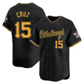MATTH P.Pirates #15 Oneil Cruz Player Black Home Limited Stitched Jerseys