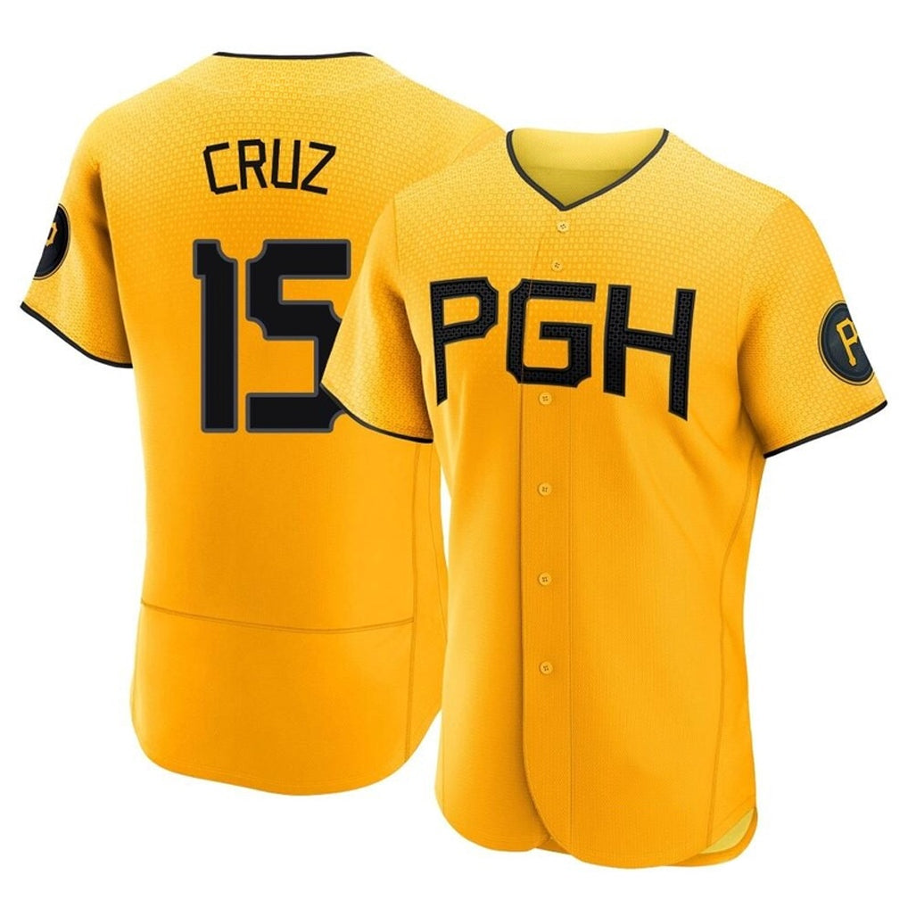 MATTH P.Pirates #15 Oneil Cruz Player Gold City Connect Home Limited Elite Stitched Jerseys