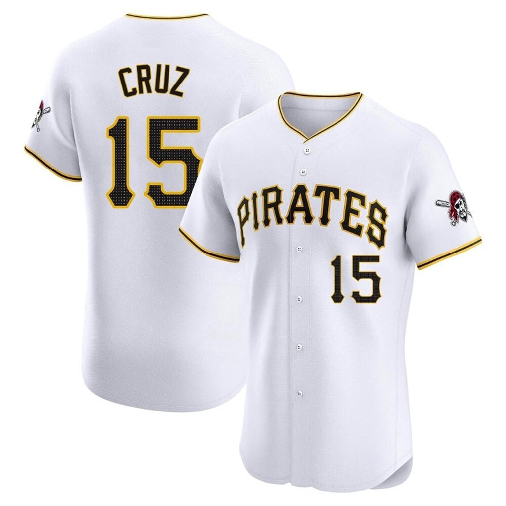 MATTH P.Pirates #15 Oneil Cruz Player White Home Limited Elite Stitched Jerseys