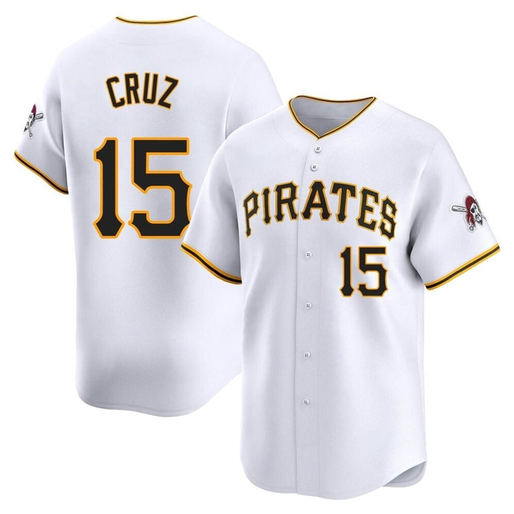 MATTH P.Pirates #15 Oneil Cruz Player White Home Limited Stitched Jerseys
