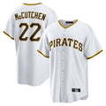 MATTH P.Pirates #22 Andrew McCutchen Player White Home Game Stitched Jerseys