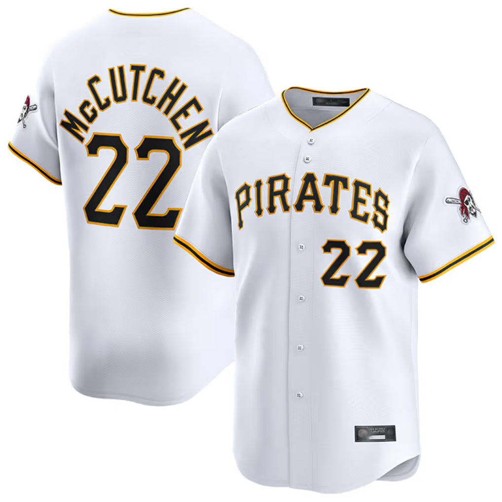 MATTH P.Pirates #22 Andrew McCutchen Player White Home Limited Stitched Jerseys