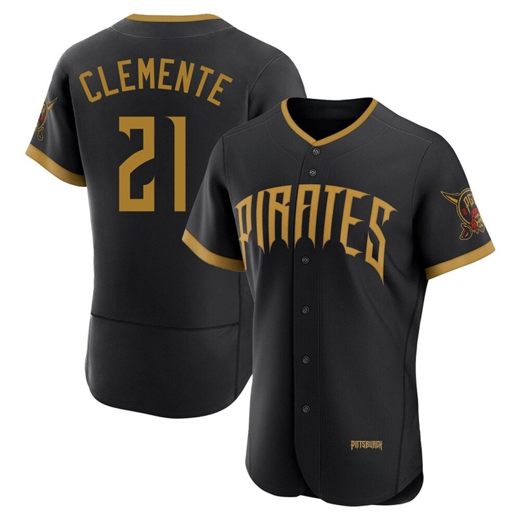 MATTH P.Pirates #21 Roberto Clemente Player Black 2026 City Connect Home Limited Elite Stitched Jerseys
