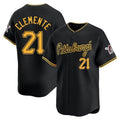 MATTH P.Pirates #21 Roberto Clemente Player Black Alt Home Limited Stitched Jerseys