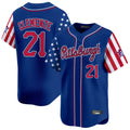 MATTH P.Pirates #21 Roberto Clemente Player Royal 2025 Independence Day Vapor Premier Limited Stitched Jerseys