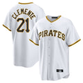 MATTH P.Pirates #21 Roberto Clemente Player White Home Game Stitched Jerseys