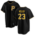 MATTH P.Pirates #23 Mitch Keller Player Black Home Game Stitched Jerseys