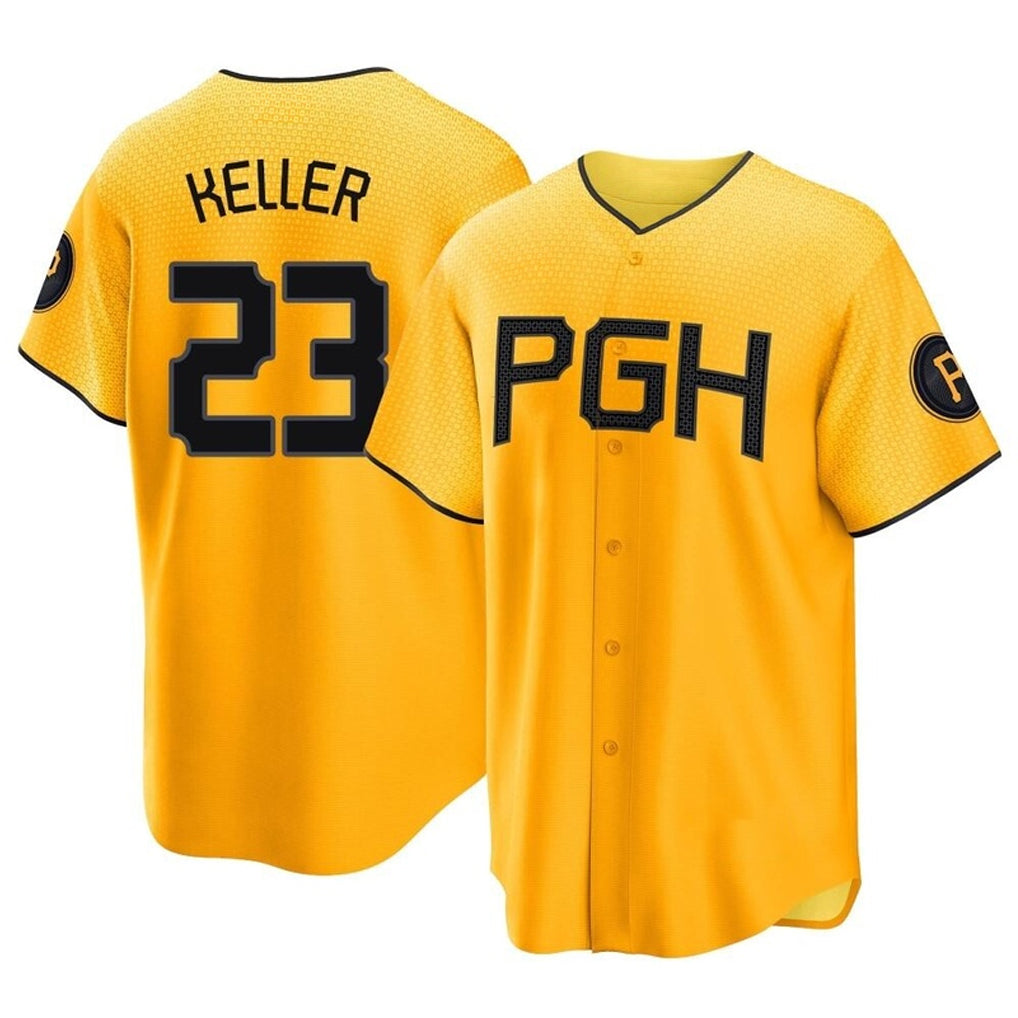 MATTH P.Pirates #23 Mitch Keller Player Gold City Connect Home Game Stitched Jerseys