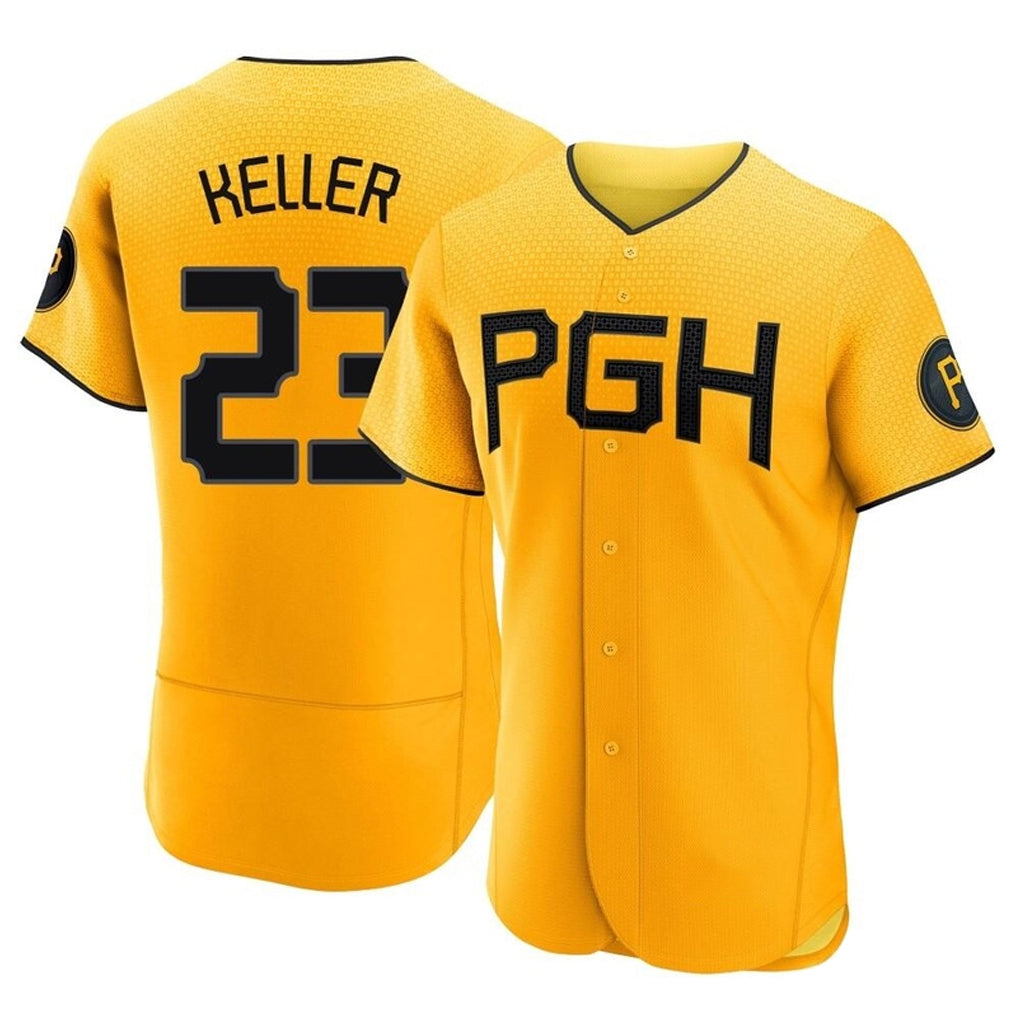 MATTH P.Pirates #23 Mitch Keller Player Gold City Connect Home Limited Elite Stitched Jerseys