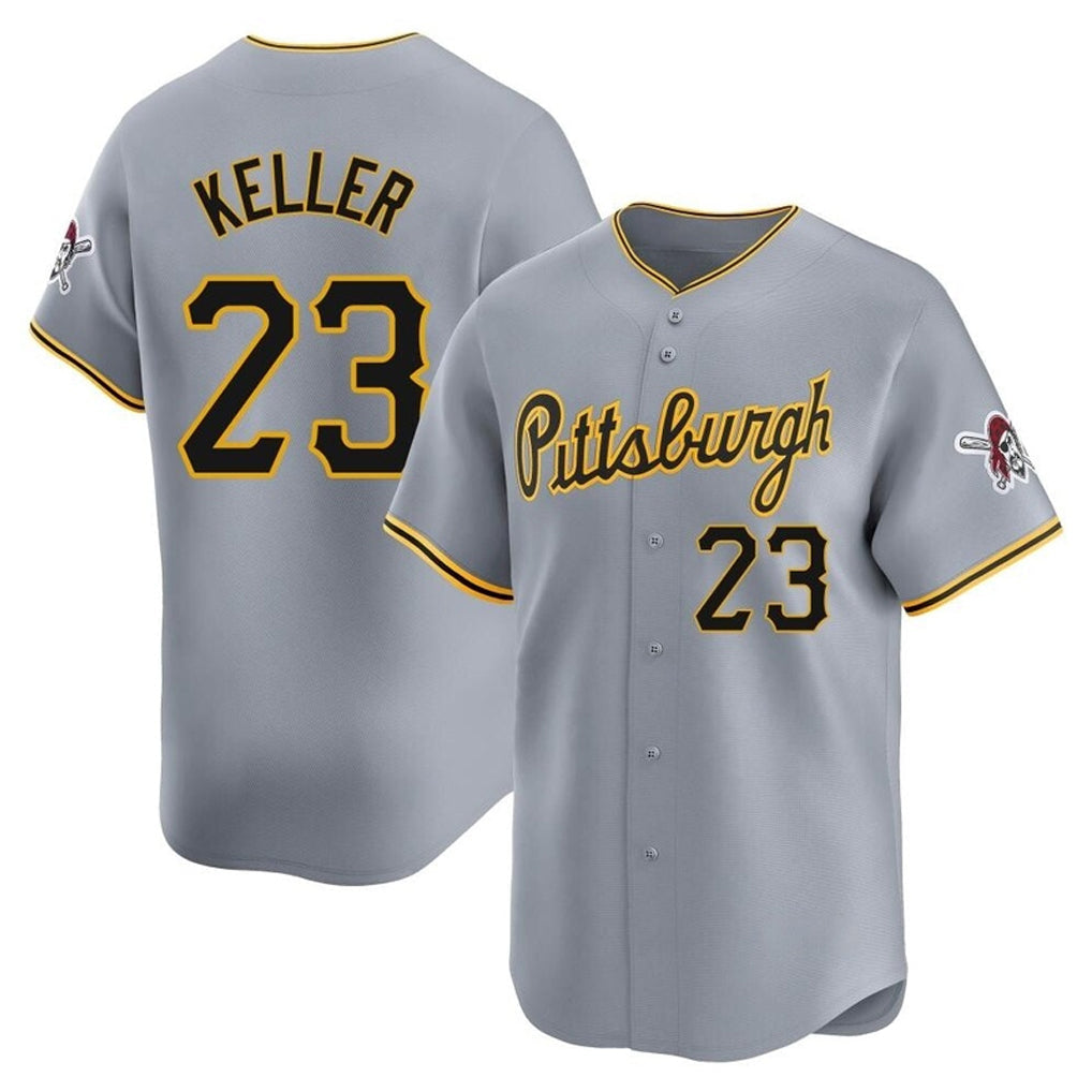 MATTH P.Pirates #23 Mitch Keller Player Gray Road Home Limited Stitched Jerseys